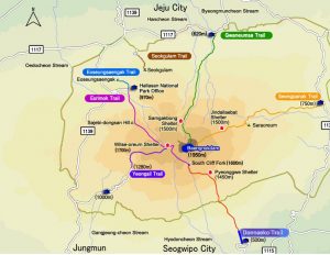 Hallasan Trail Map