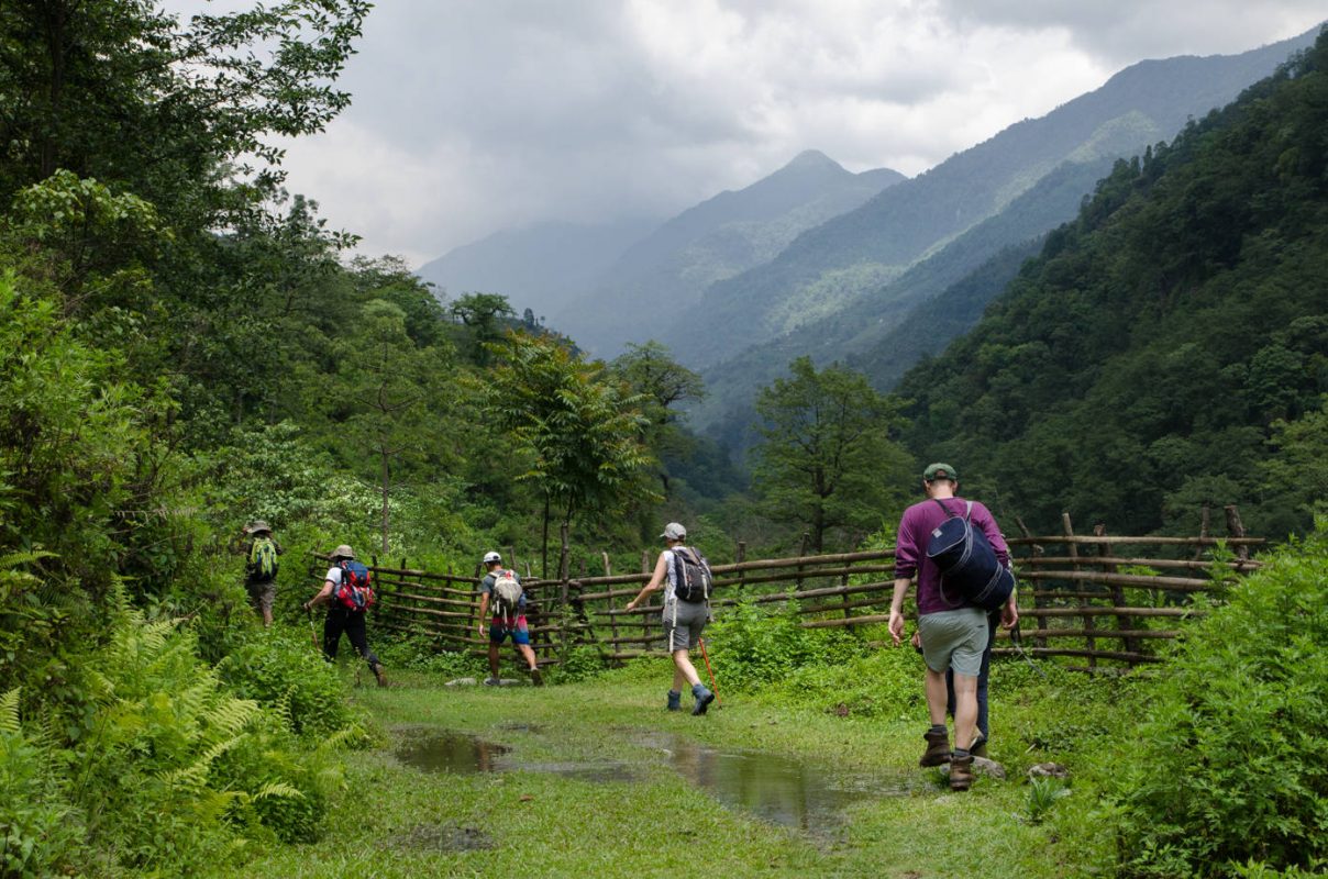 Hiking up the valley - Best hiking in Nepal