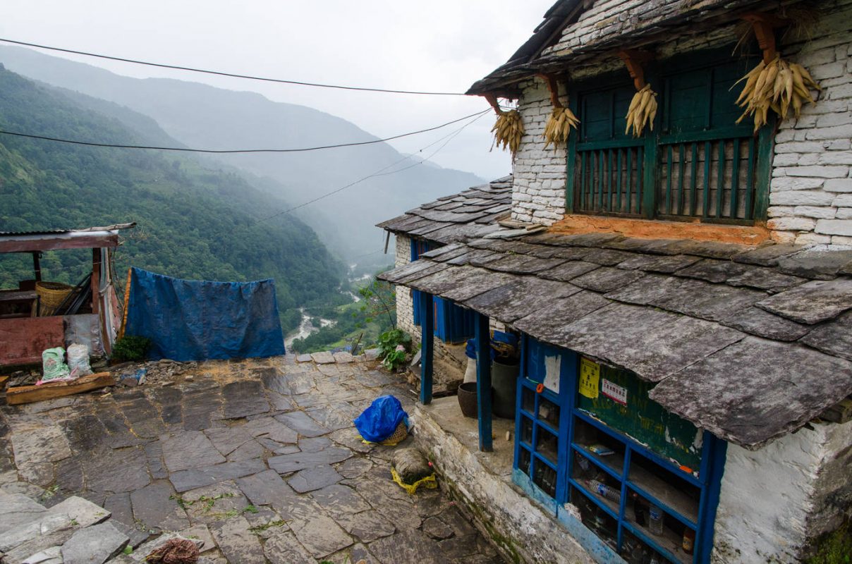 A farm house in the clouds - Best hiking in Nepal