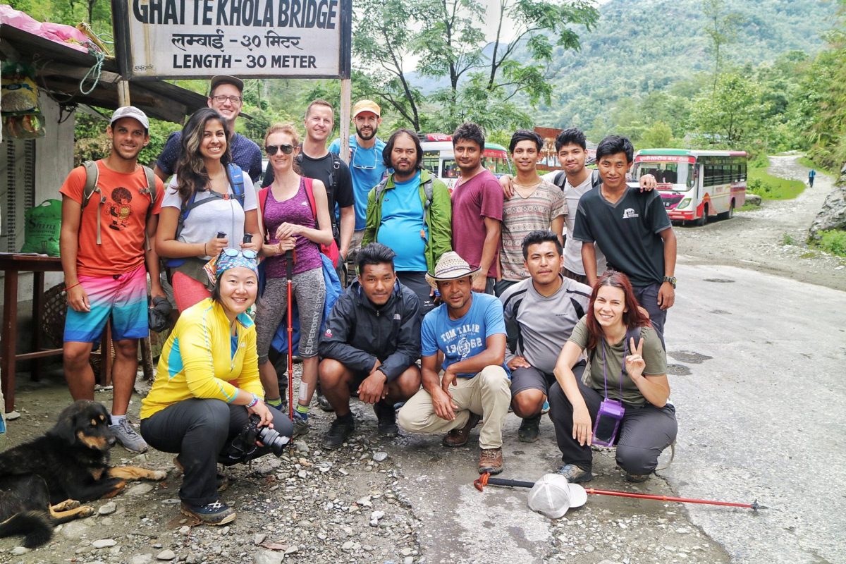 Our hiking group - Best hiking in Nepal