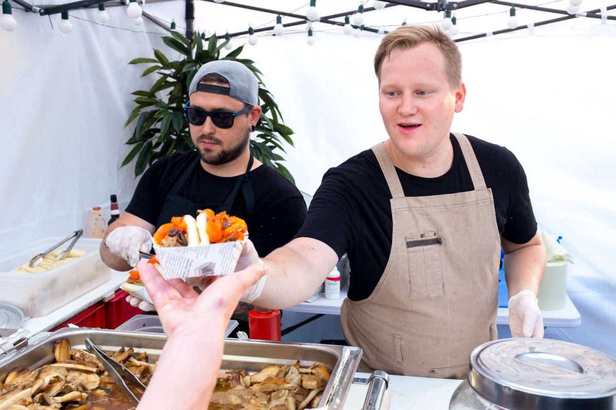 Mesty serving at Kalnciema Street Food Festival - Latvian food in Riga