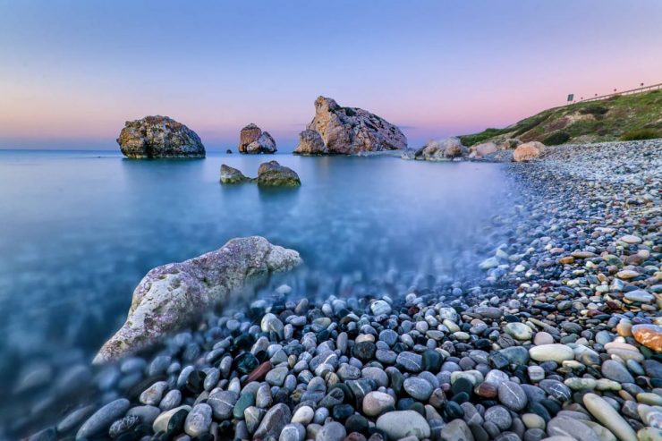 Cyprus - Paphos - Aphrodites Rock at sunrise - Petra tou Romiou