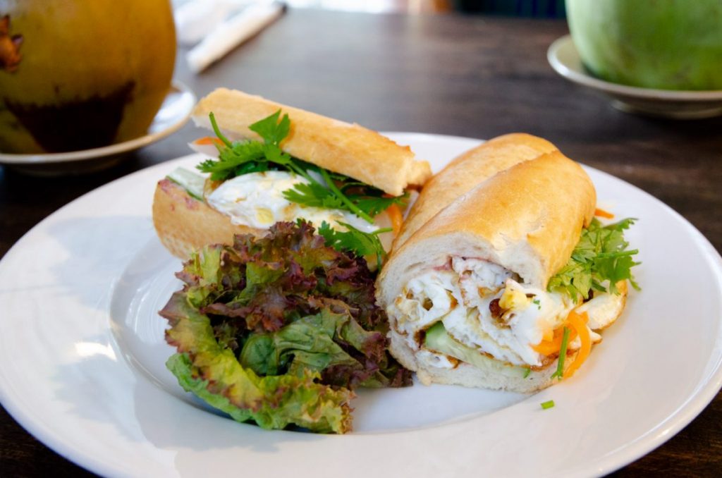 Best Banh Mi in Saigon - Banh Mi Op La from Old Compass Cafe and Ba